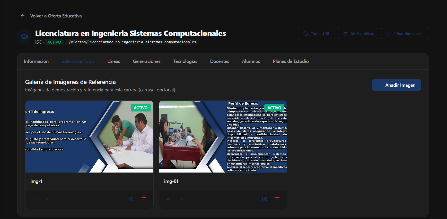 Galería de Oferta Educativa
