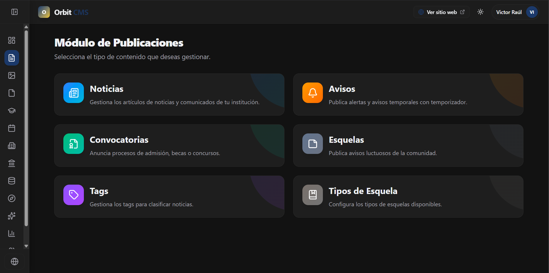 Módulo de Publicaciones